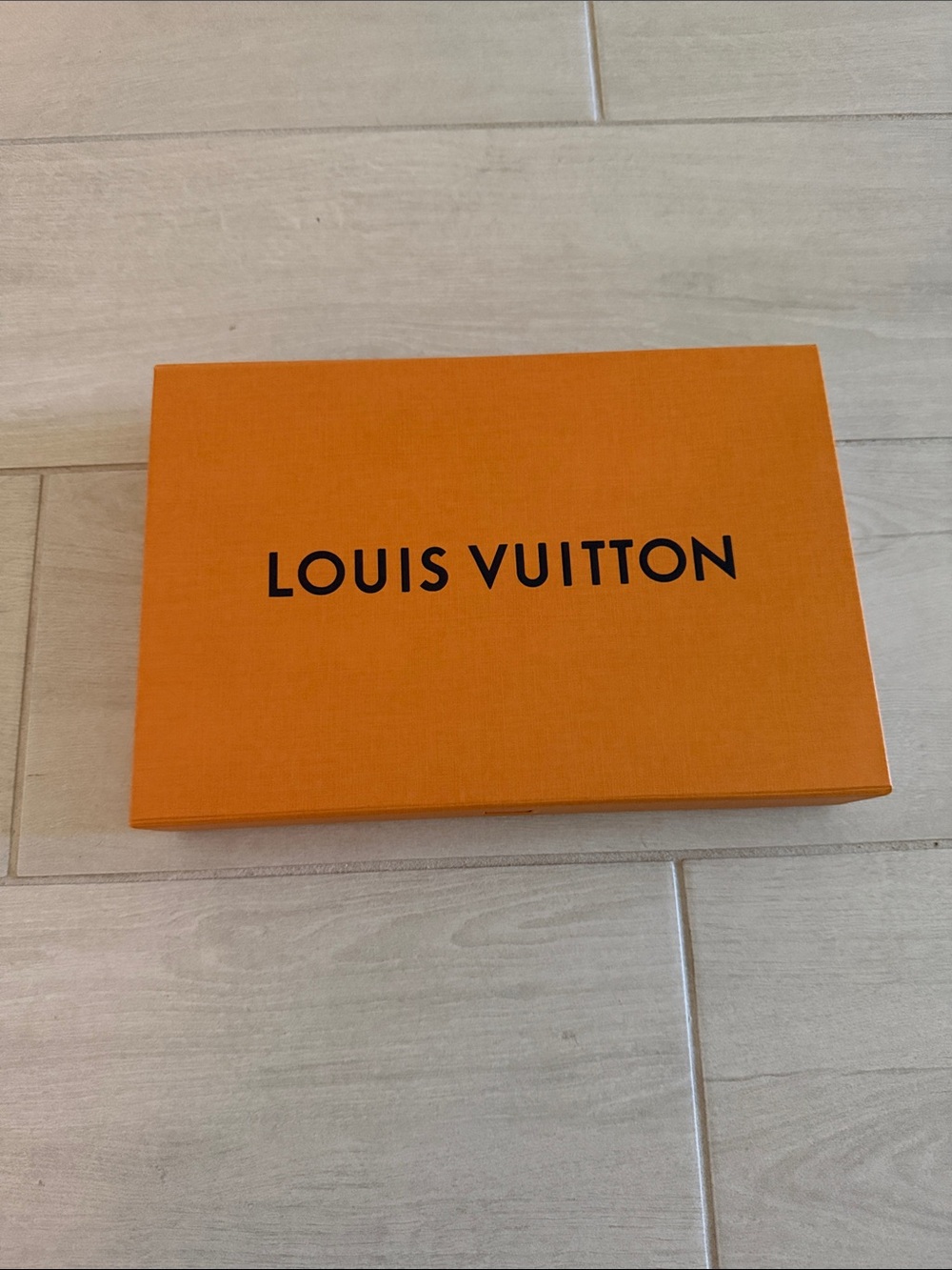 Louis Vuitton Orange Box with Black Logo